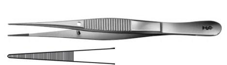 МІКРО ГЛАДК. ПІНЦЕТ 90MM